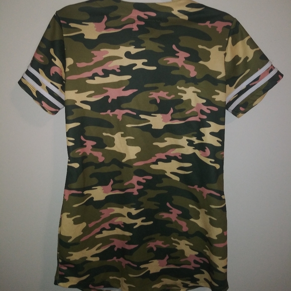 CAMO Button Up Jersey SAVAGE Shirt - Picture 2 of 5